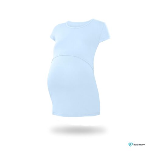 Fun2bemum maternity nursing top Chloe ciazowa bluzka do karmienia (6) - niebieski