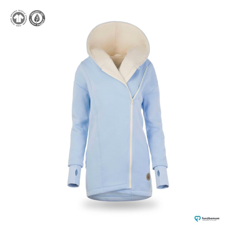 Fun2bemum babywearing coat plaszcz do noszenia ghost (5) - baby blue