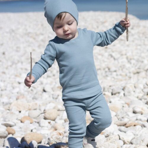 Fun2bemum dres dzieciecy dla dzieci prazkowany babywearing cotton overall for kids lifestyle 10