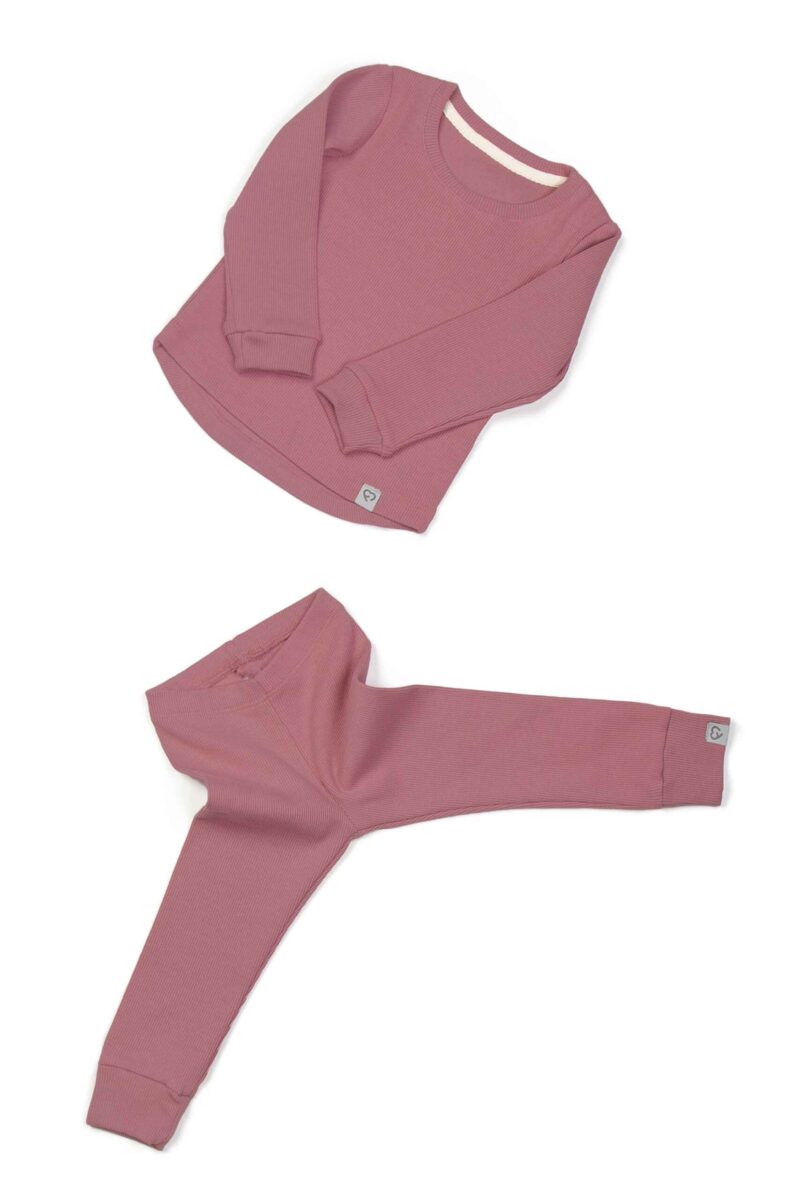 Fun2bemum dres dzieciecy dla dzieci prazkowany babywearing cotton overall for kids rose brown 4