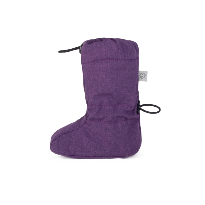 fun2bemum softshell boots for baby purple melange