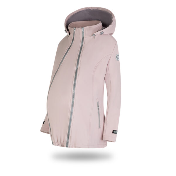 Fun2bemum Enigma jasny roz softshell jacket babywearing maternity kurtka do noszenia ciazowa 1
