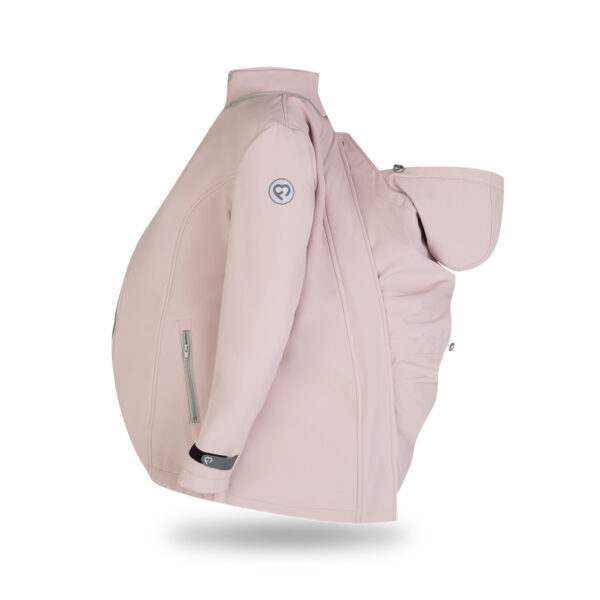 Fun2bemum Enigma jasny roz softshell jacket babywearing maternity kurtka do noszenia ciazowa 2