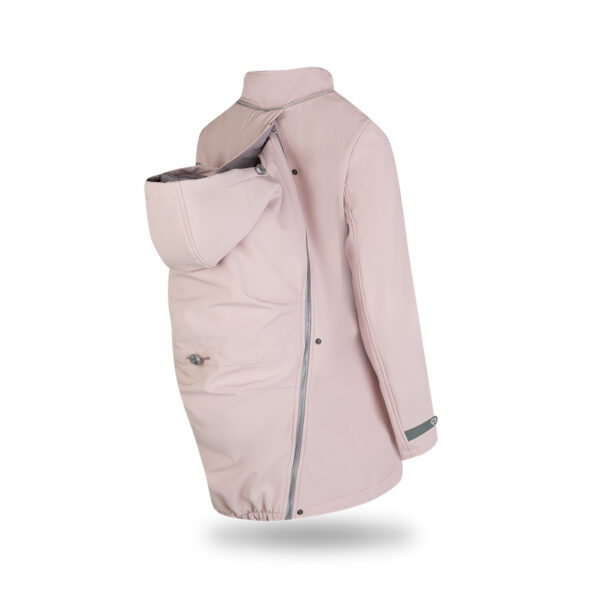 Fun2bemum Enigma jasny roz softshell jacket babywearing maternity kurtka do noszenia ciazowa 3